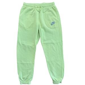 Nike Men's Yellow Tech Fleece Lime Slim Jogger Sweatpants Size Large